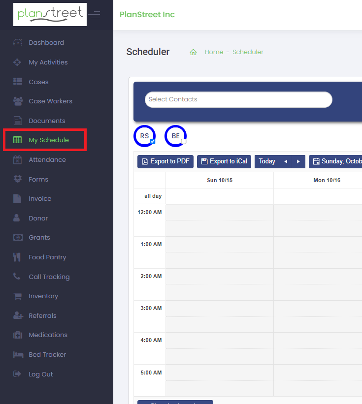 A screenshot of a scheduler

Description automatically generated